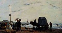 Beach Scene, Trouville, 1863, boudin