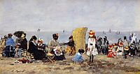 Beach Scene, Trouville, 1881, boudin