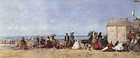 Beach at Trouville, 1860-1870, boudin