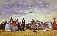 Beach at Trouville, 1864, boudin