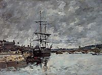 The Bridge over the Toques at Trouville, boudin