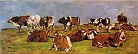 Cows in a Field, c.1883, boudin
