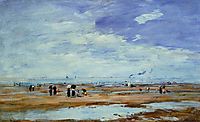 Deauville, the Beach, Low Tide, c.1887, boudin