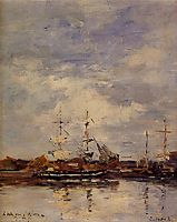 Deauville Harbor, 1891, boudin