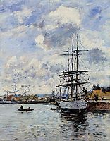 Deauville, the Harbor, 1897, boudin