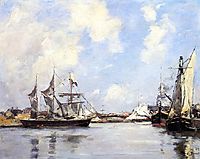 Deauville, the Port, 1888, boudin