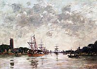 Dordrecht, La Meuse, View of Swandrecht, 1884, boudin