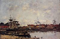 Dunkirk, the Inner Port, 1889, boudin