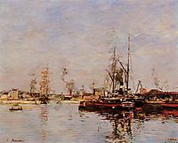 Entrance to the Port of Le Havre, 1889, boudin
