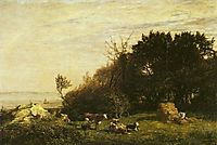 The Farm in Saint Siméon, 1856, boudin