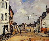 Fervaques, the Main Street, c.1880, boudin
