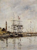 The Harbor at Deauville, 1896, boudin