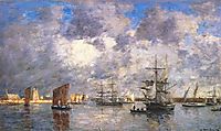 Harbour at Camaret, 1872, boudin