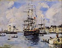 Le Havre. Avent Port., c.1887, boudin