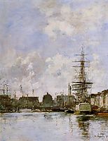 Le Havre. Barre Basin., 1887, boudin