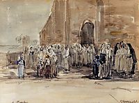 Leaving Mass at Plougastel , boudin