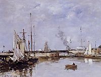 The Lock at Trouville, 1894, boudin