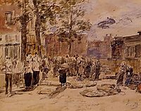 Market Scene, boudin
