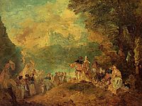 The Pilgrimage to Cythera (after Watteau), c.1849, boudin