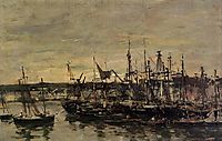 The port Portrieux, 1873, boudin