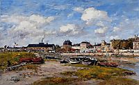 The Port of Trouville, Low Tide, 1897, boudin