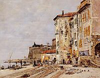 Quay at Villefranche, 1892, boudin