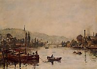 Rouen, the Santa-Catherine Coast, Morning Mist, 1895, boudin