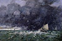 Rough Seas, 1885, boudin