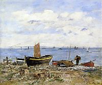 Shore at Sainte-Adresse, Low Tide, 1894, boudin