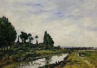 Small Canal at Quilleboeuf, 1893, boudin