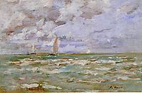 Standing off Deauville, 1886, boudin