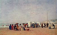 Strand in Trouville, 1868, boudin