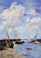 Trouville, the Jettys, Low Tide, 1894, boudin