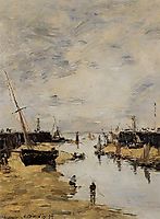 Trouville. The Jettys Low Tide., 1894, boudin