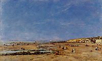 Trouville, Panorama of the Beach, 1890, boudin