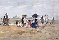 Trouville, scene on the beach, boudin