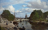 View of the port of Quimper, 1857, boudin