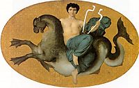 Arion on a Seahorse, 1855, bouguereau