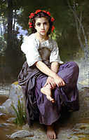 At the Edge of the Brook, 1875, bouguereau