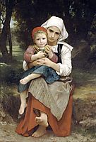 Breton Brother and Sister, 1871, bouguereau