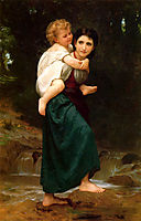 The Crossing of the Ford, 1869, bouguereau