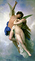 Cupid and Psyche, 1889, bouguereau