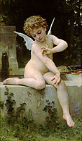 Cupid with butterfly, 1888, bouguereau