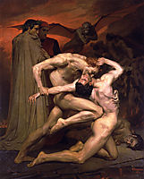 Dante and Virgil in Hell, 1850, bouguereau