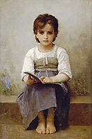 The difficult lesson, 1884, bouguereau