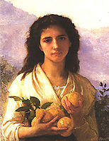 Girl Holding Lemons, 1899, bouguereau