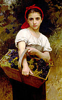 The Grape Picker, 1875, bouguereau