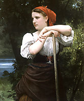 The Haymaker, 1869, bouguereau
