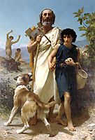 Homer and his Guide, 1874, bouguereau