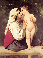 The Kiss, 1863, bouguereau